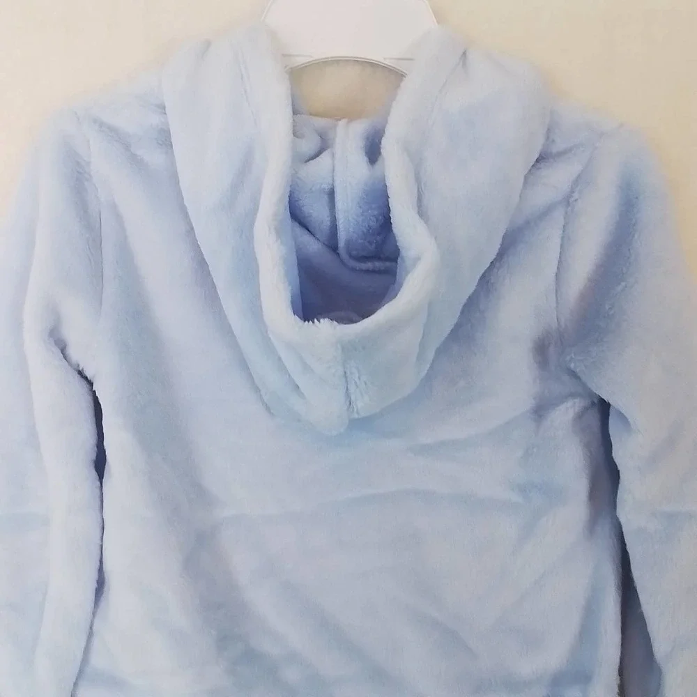 Carter's Kids Plush Fleece‎ Pullover Hoodie Girl's size 5 in Blue
